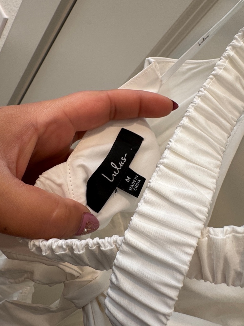 Lulu's White V-Neck Midi Pleated Sundress - Picture 5 of 6